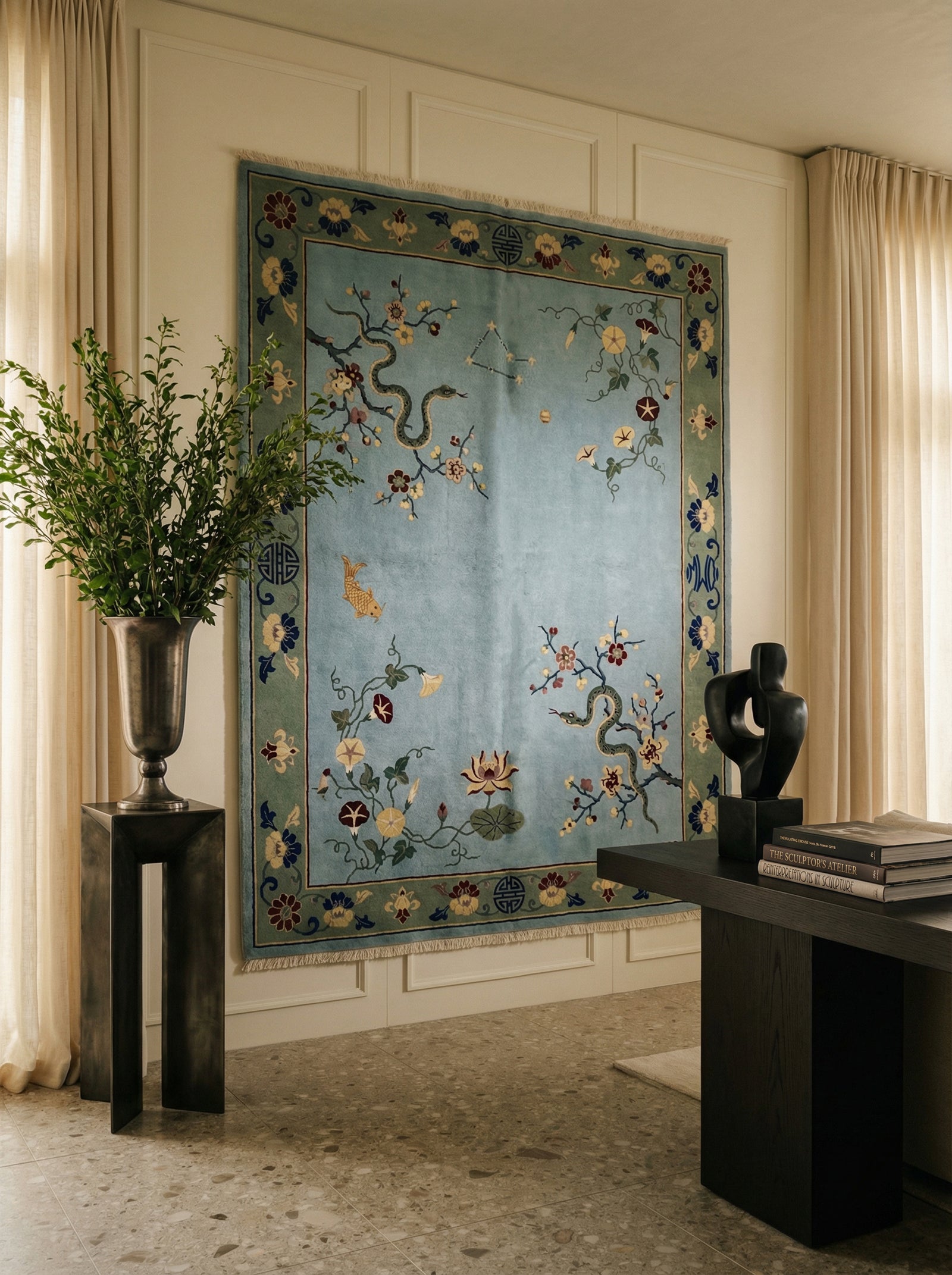 The Talisman Rug – Personalized Chinese Art Deco Rug