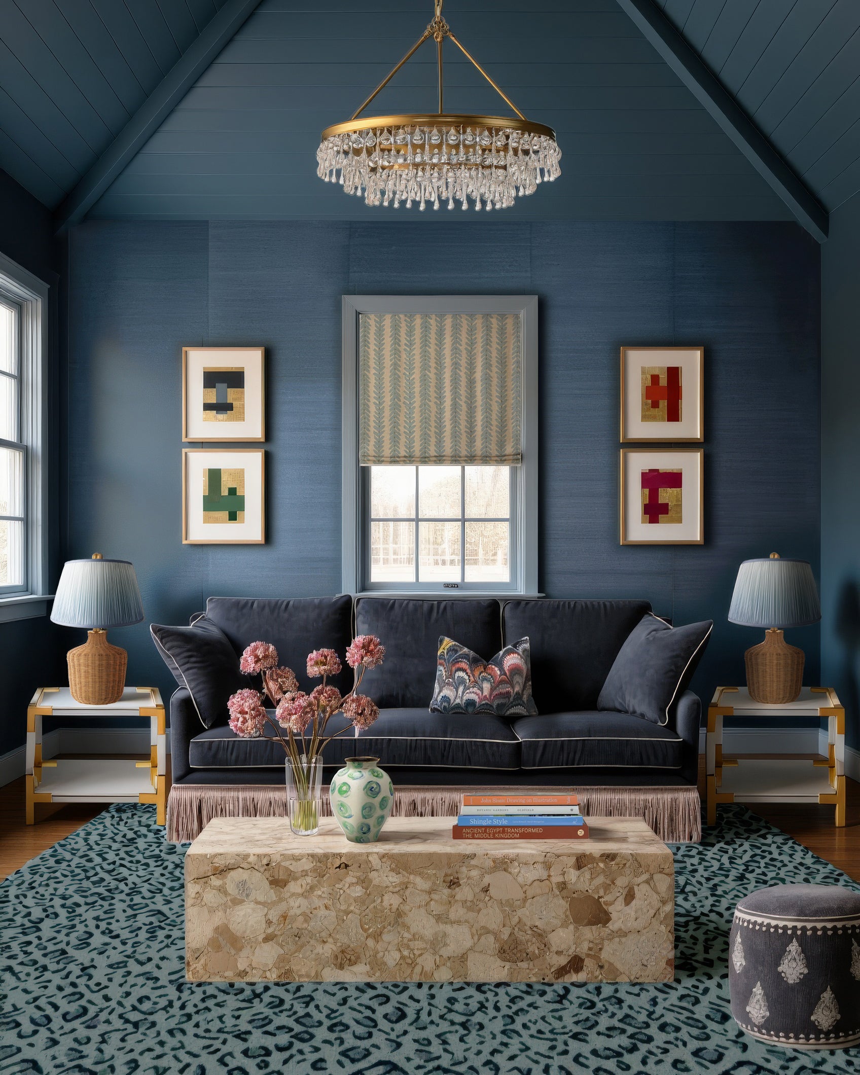 Panthera Spotted Leopard Hand-Looped Area Rug