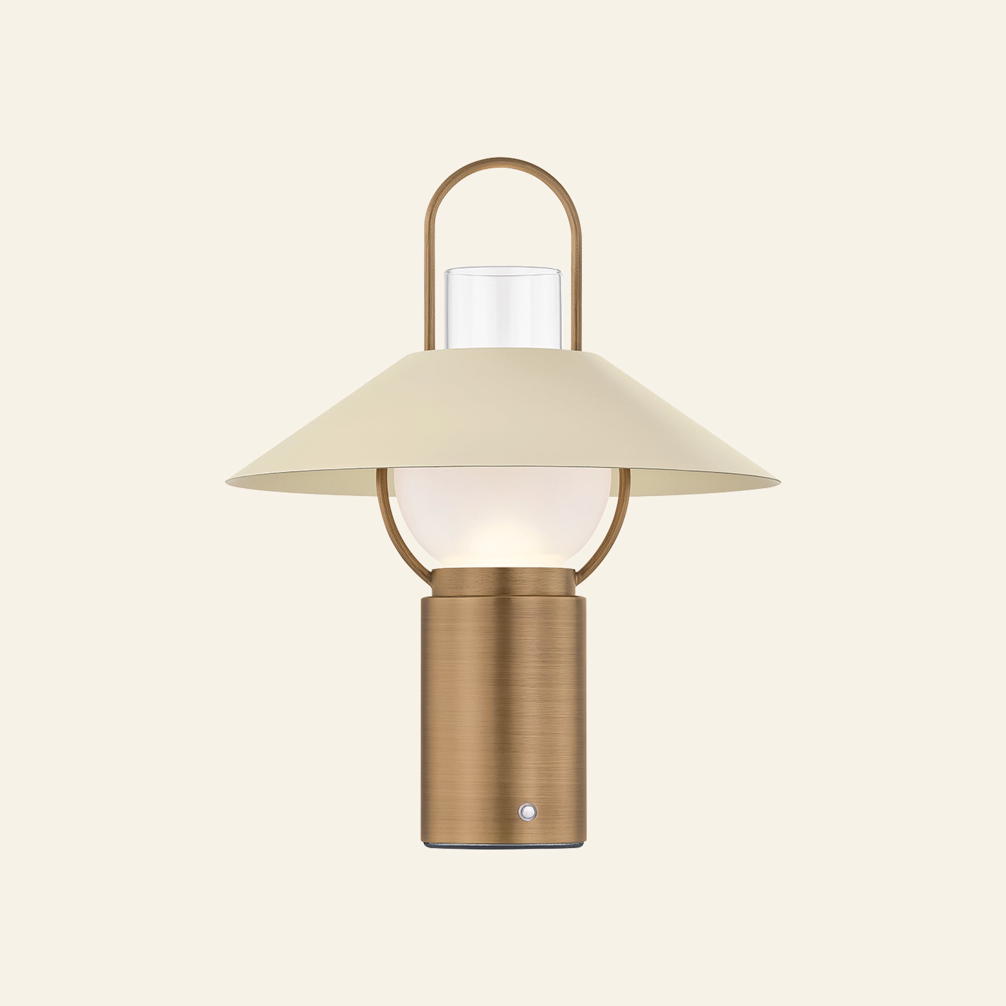 14" Ralph Rechargeable Brass Lantern Lamp