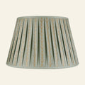 Rosemary gold leaf pleated lamp shade by Kevin Francis Design, featuring elegant pleats and a sophisticated gold leaf finish.