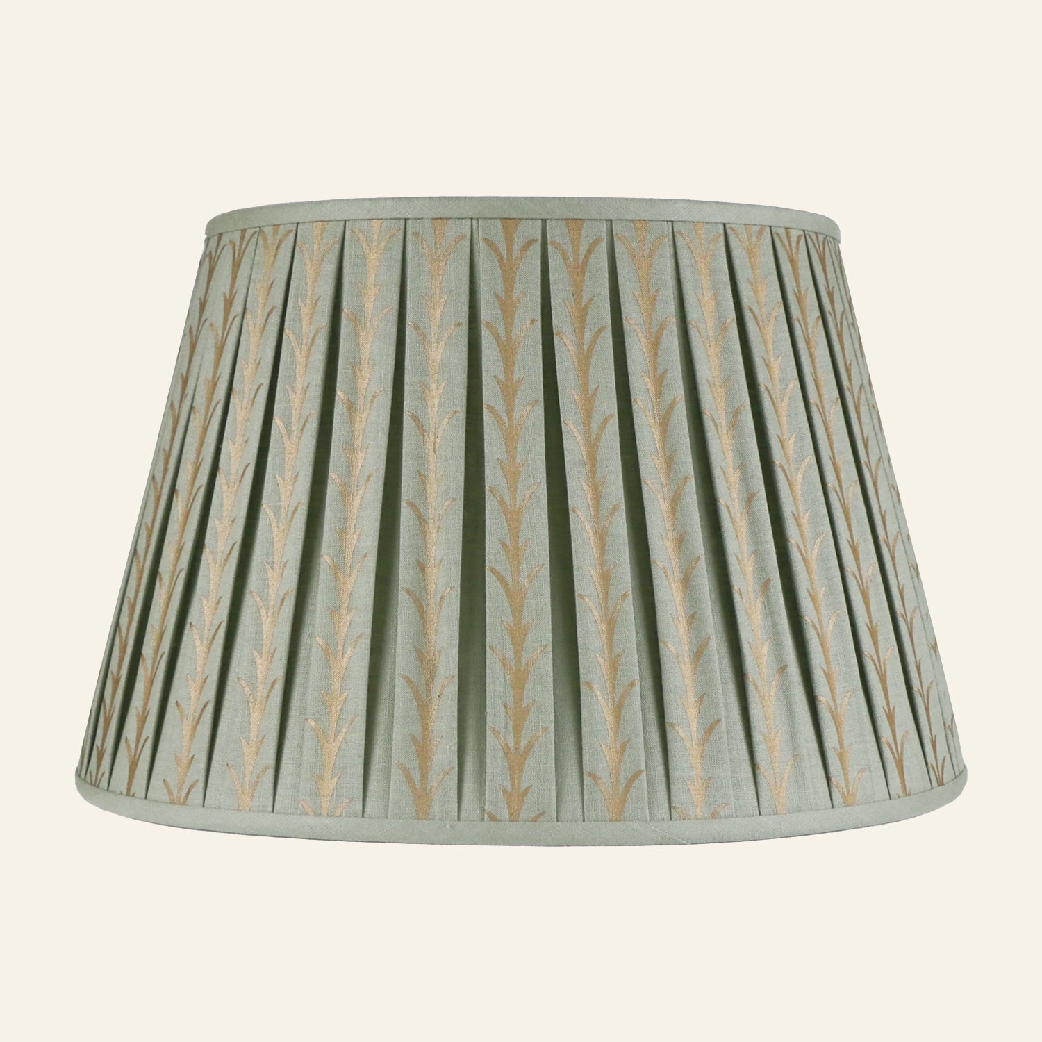 Rosemary Gold Leaf Pleated Lamp Shade | Lamp Shade by Kevin Francis Design