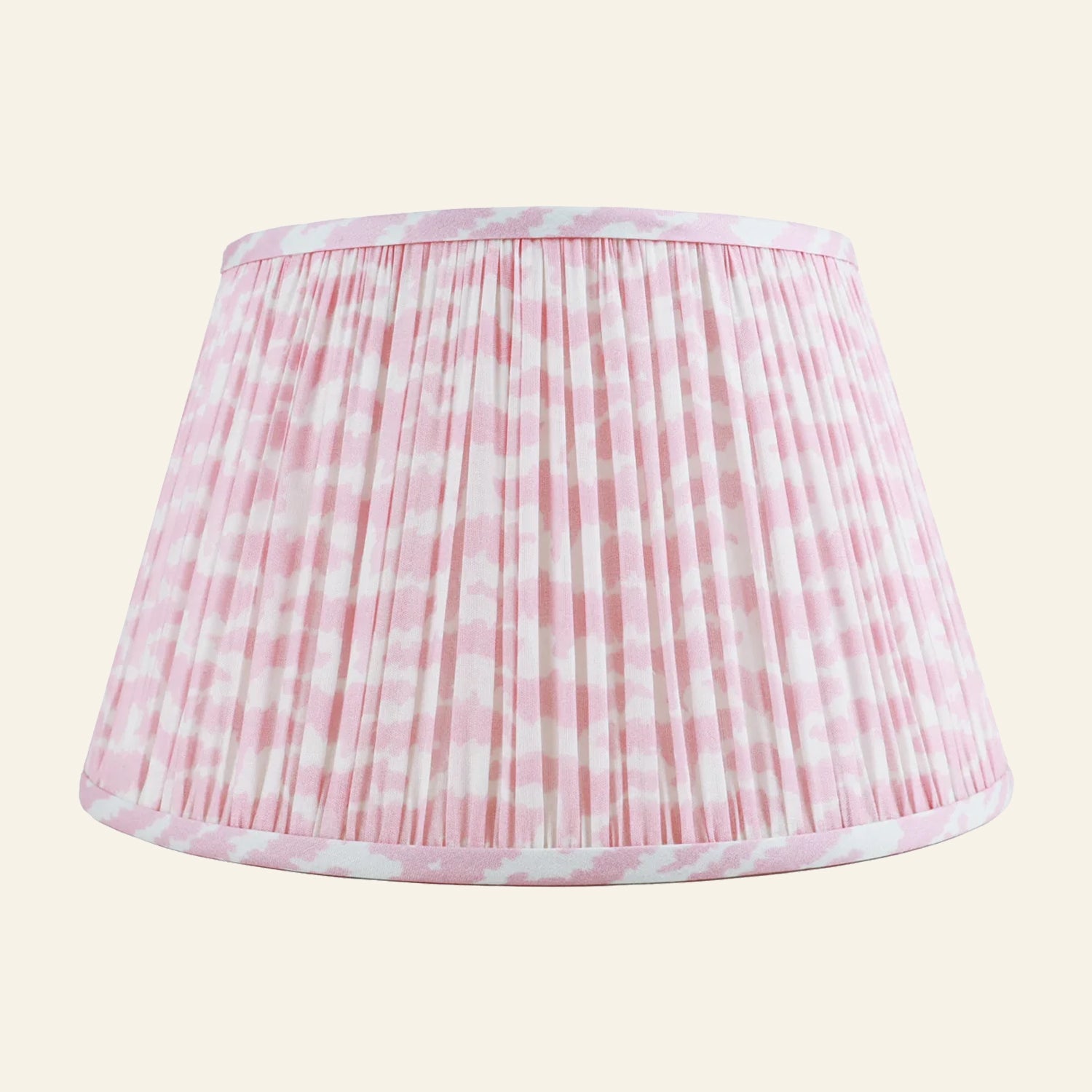 Rosewood Pink Printed Pleated Lamp Shade | Lamp Shade by Kevin Francis Design