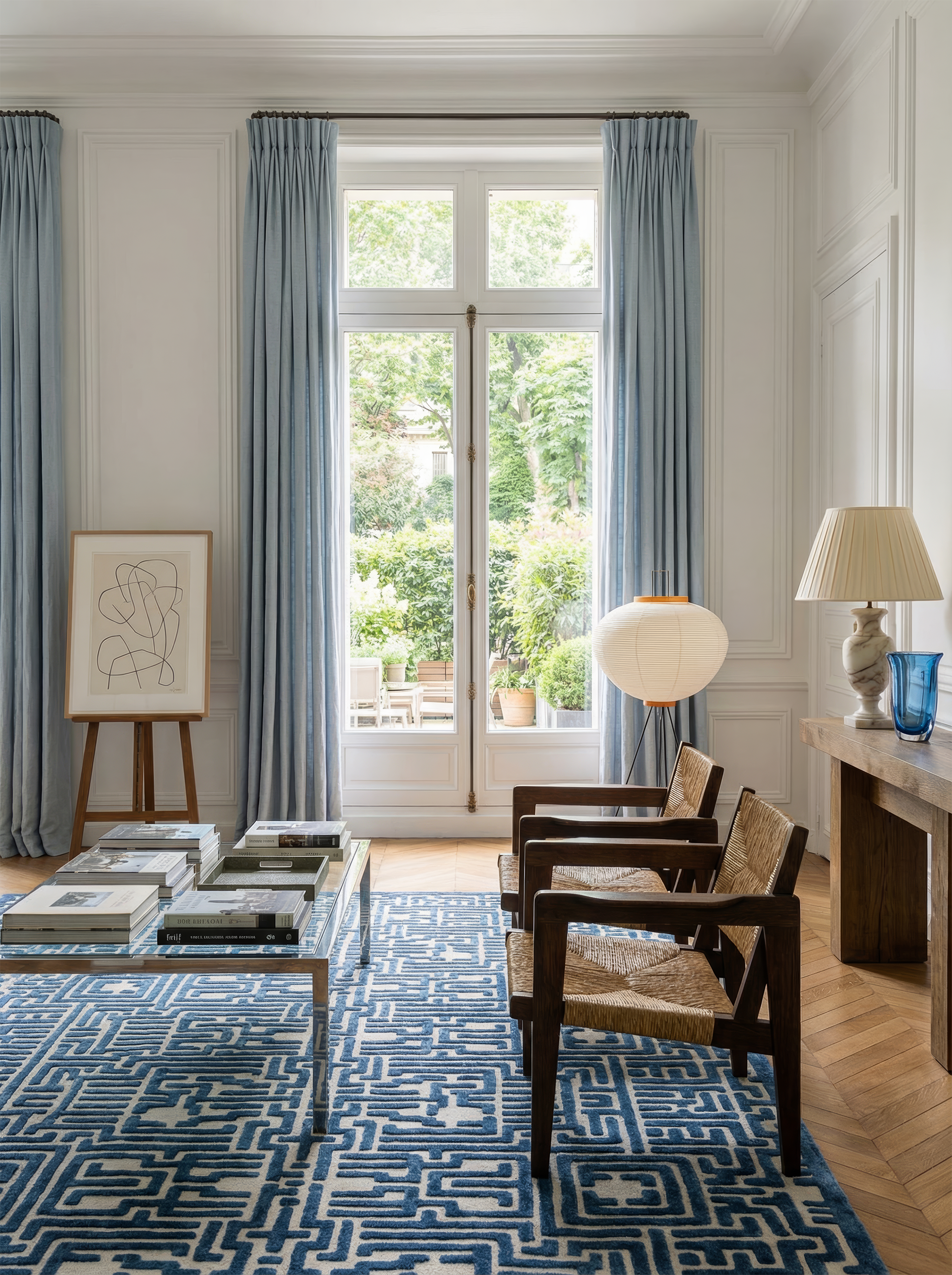 Theseus Hand-Tufted Maze Rug