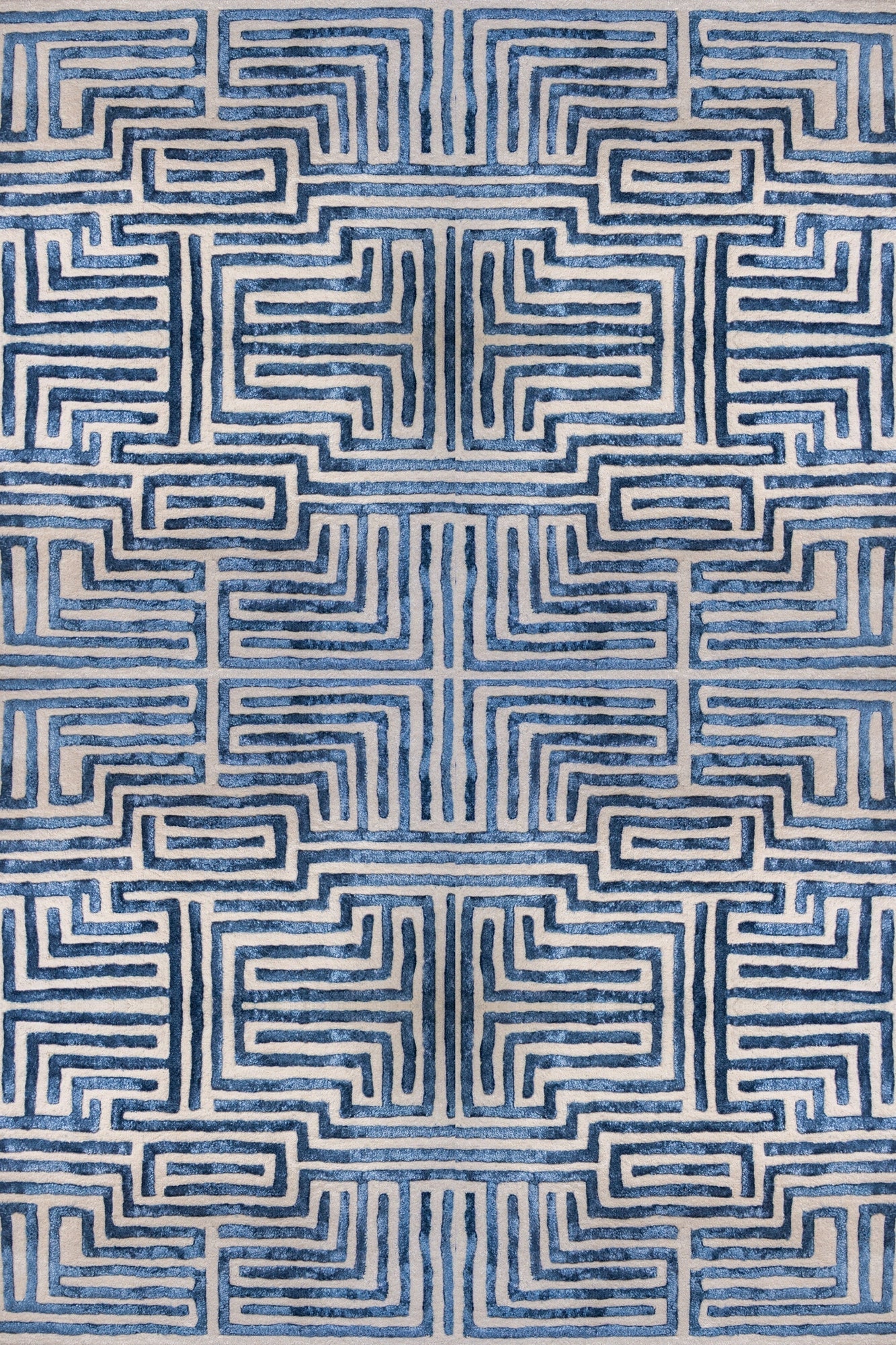 Knossos Hand-Tufted Maze Rug by Kevin Francis Design | Luxury Area Rugs & Home Decor