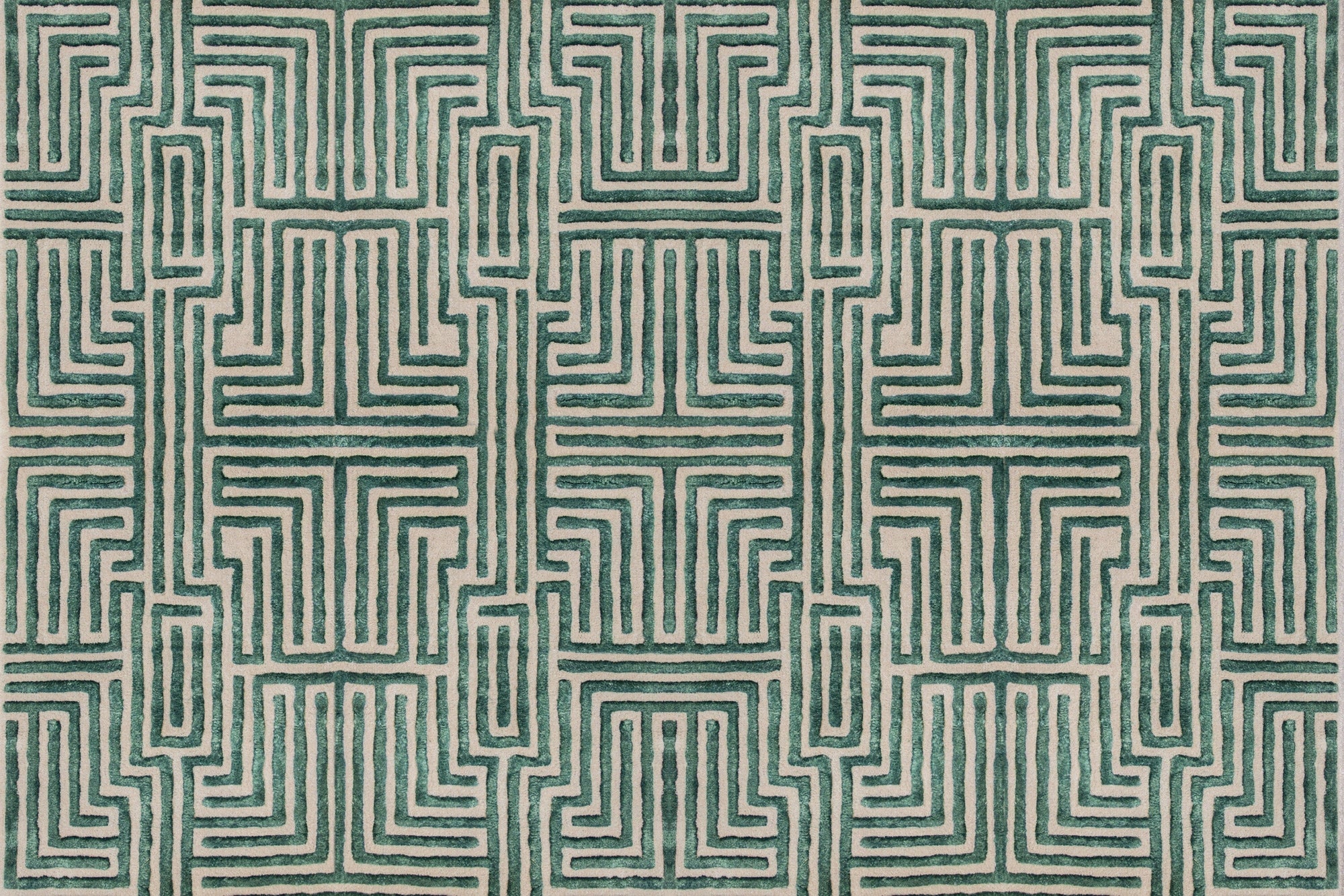 Knossos Hand-Tufted Maze Rug by Kevin Francis Design | Luxury Area Rugs & Home Decor
