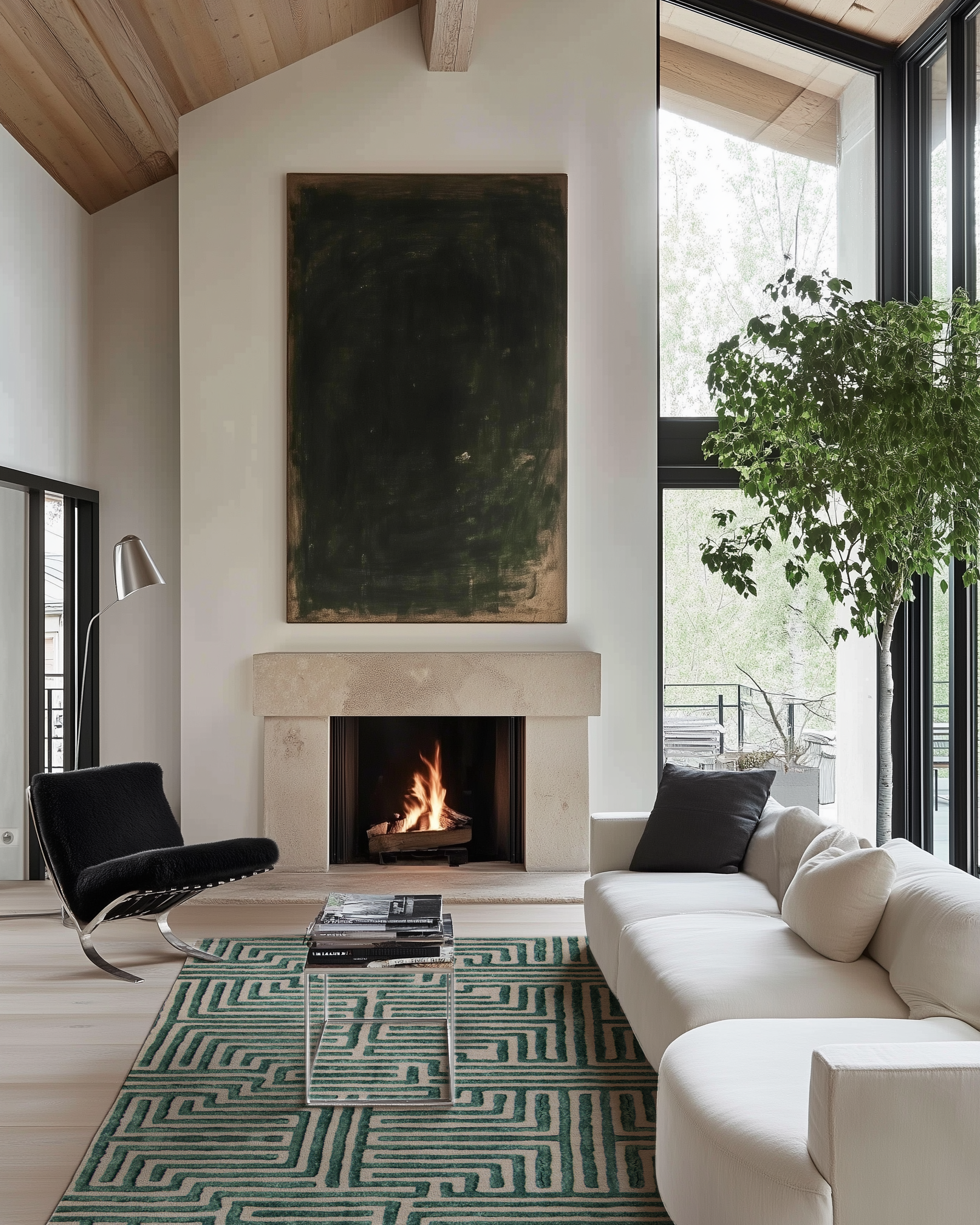 Knossos Hand-Tufted Maze Rug by Kevin Francis Design | Luxury Area Rugs & Home Decor