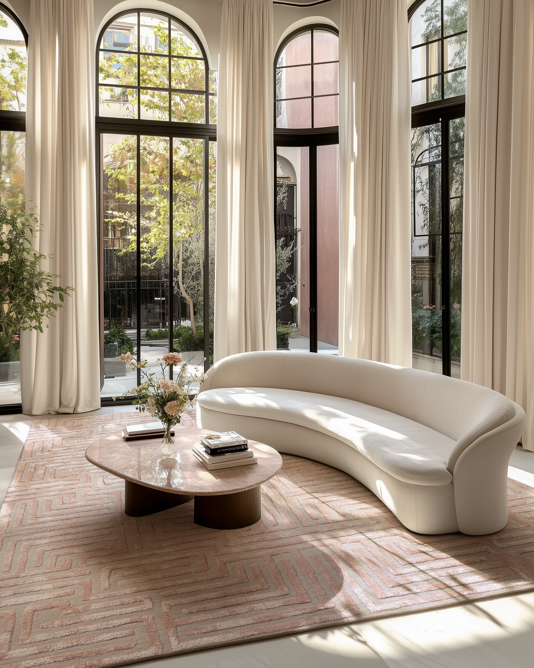 Knossos Hand-Tufted Maze Rug by Kevin Francis Design | Luxury Area Rugs & Home Decor