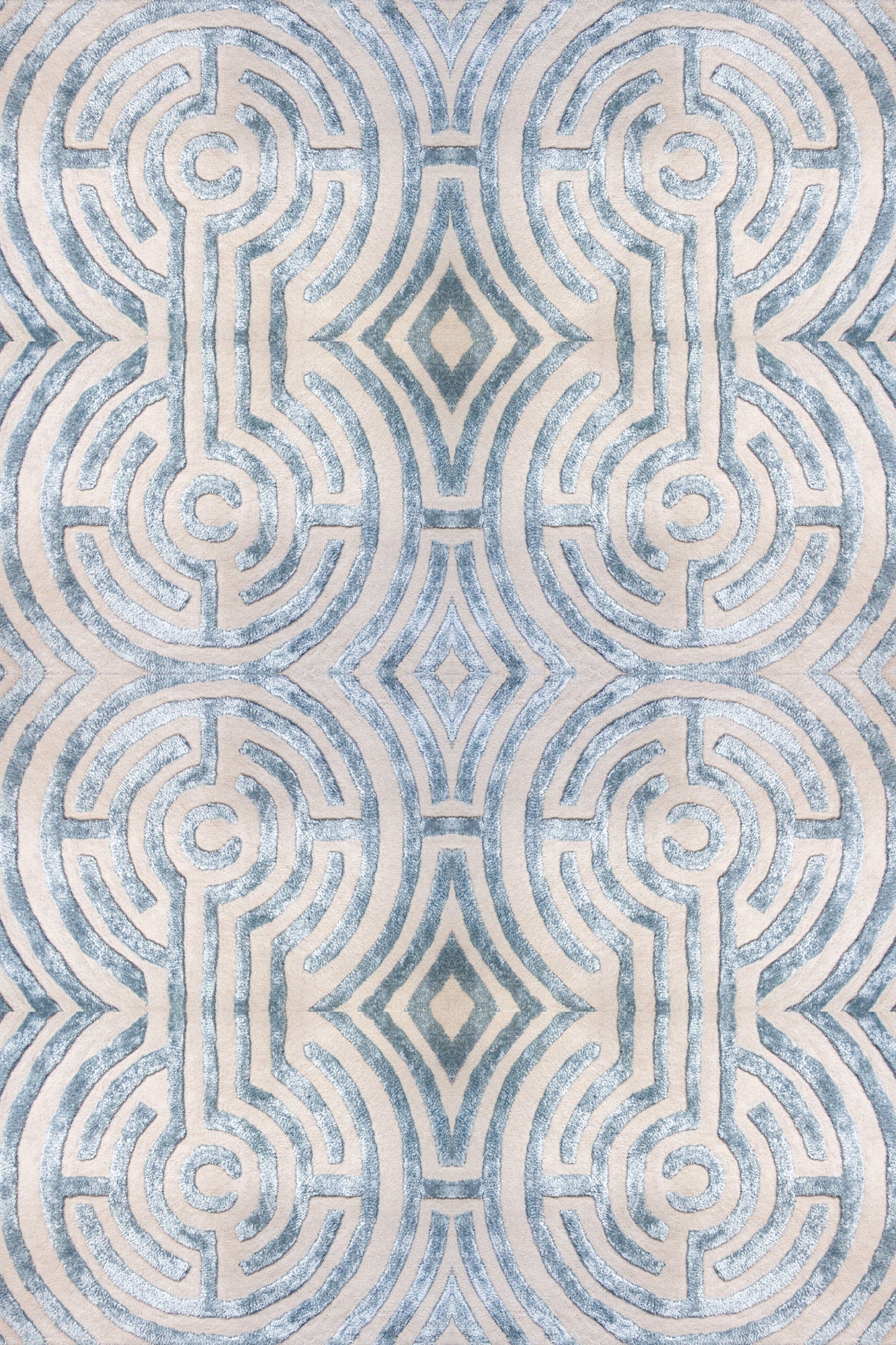 Lucca Hand-Tufted Maze Rug by Kevin Francis Design | Luxury Area Rugs & Home Decor