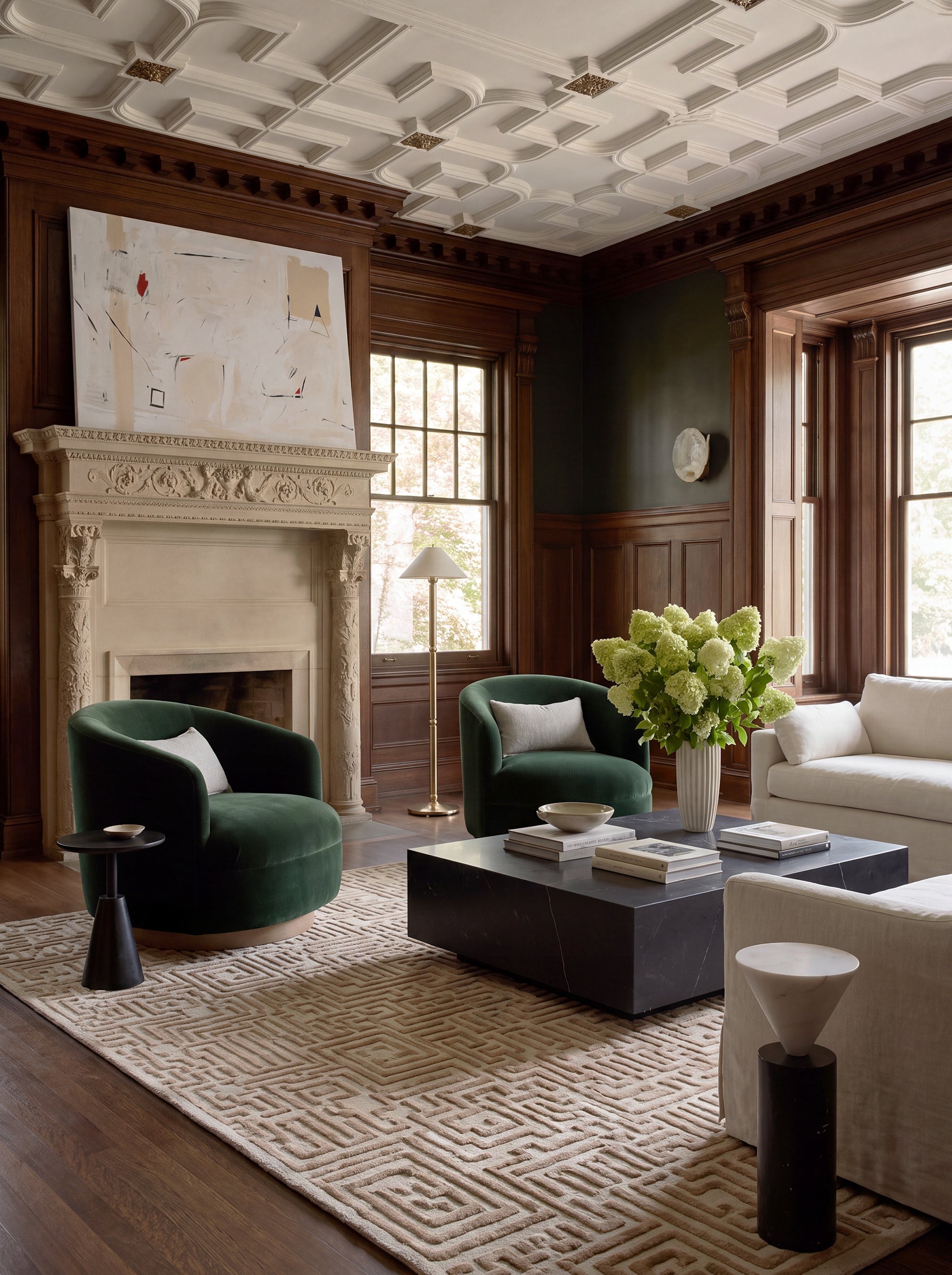 Theseus Hand-Tufted Maze Rug