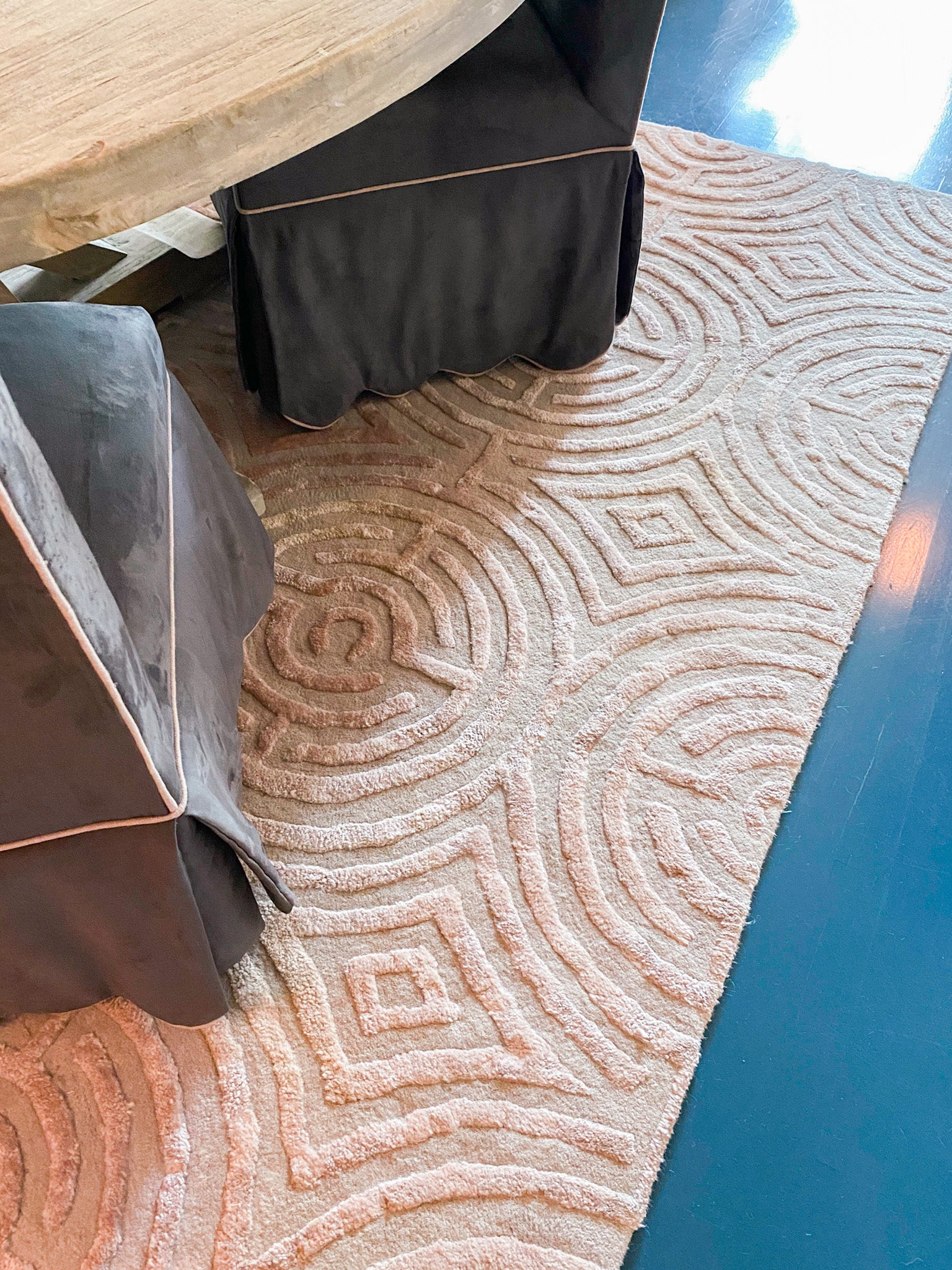 Lucca Hand-Tufted Maze Rug by Kevin Francis Design | Atlanta Interior Designer | Luxury Home Decor