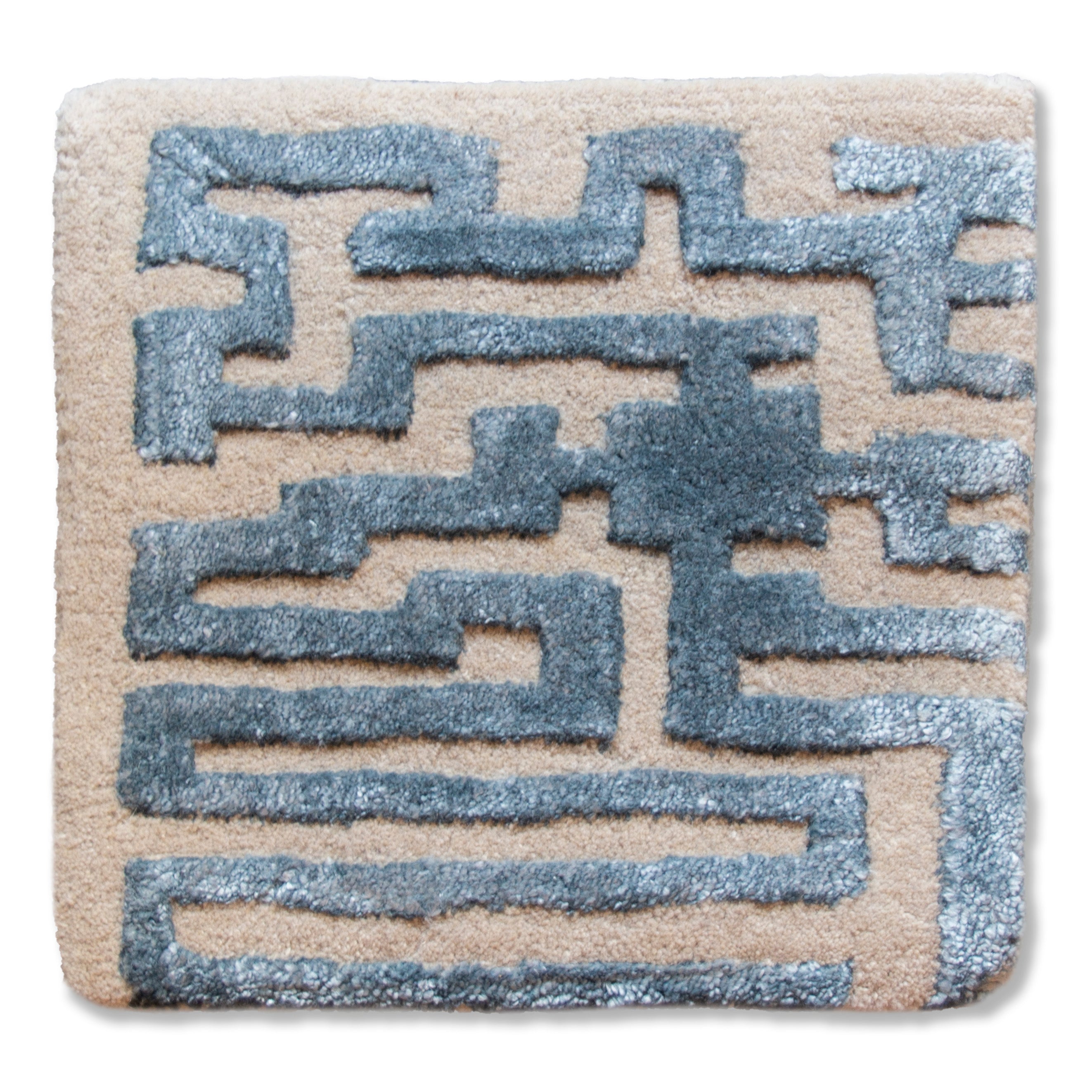 Labyrinth Collection Maze Rug Sample (12x12) by Kevin Francis Design | Luxury Home Decor