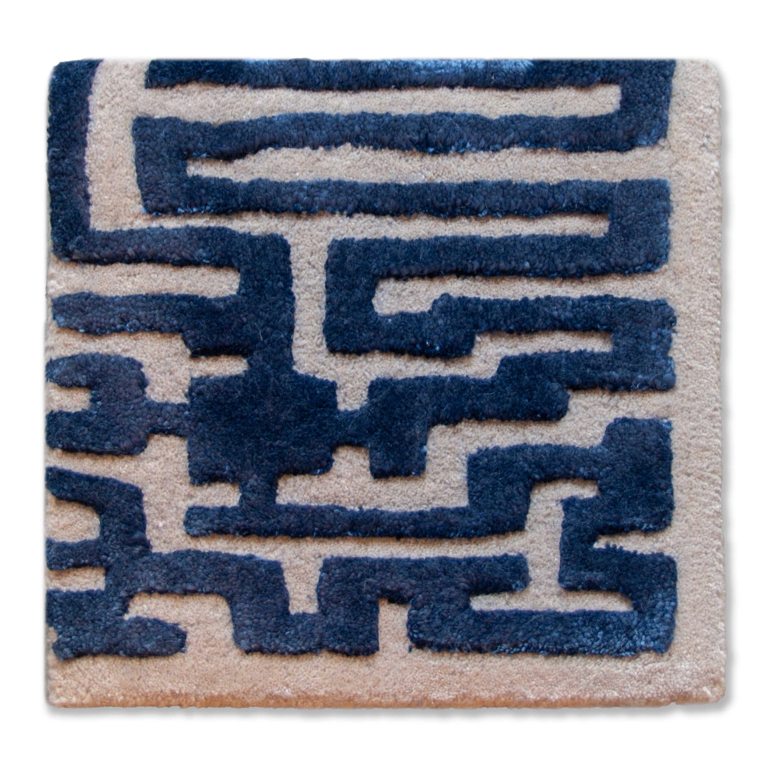 Labyrinth Collection Maze Rug Sample (12x12) by Kevin Francis Design | Luxury Home Decor