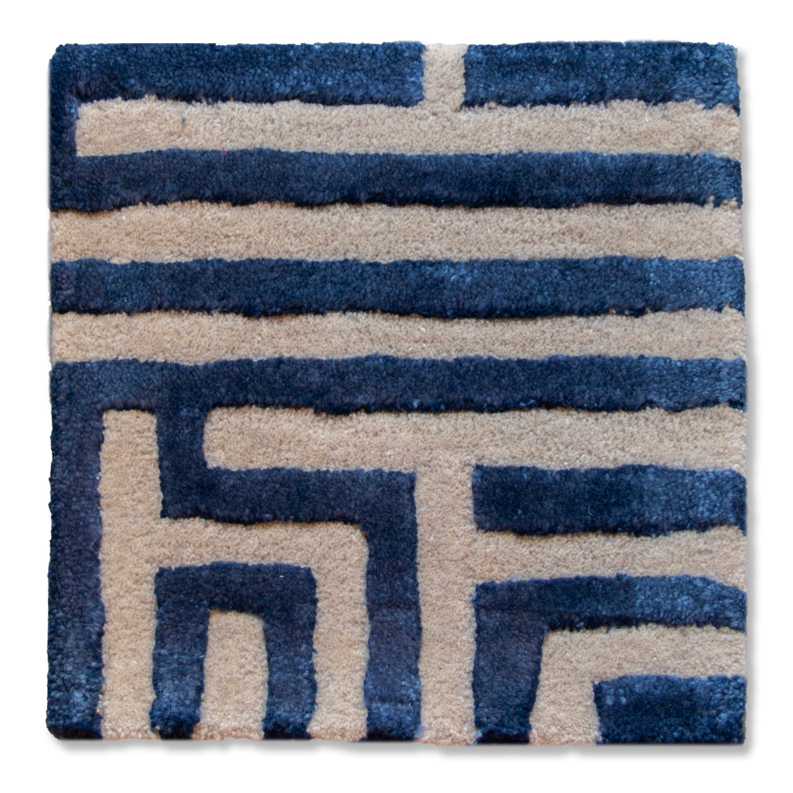 Labyrinth Collection Maze Rug Sample (12x12) by Kevin Francis Design | Luxury Home Decor