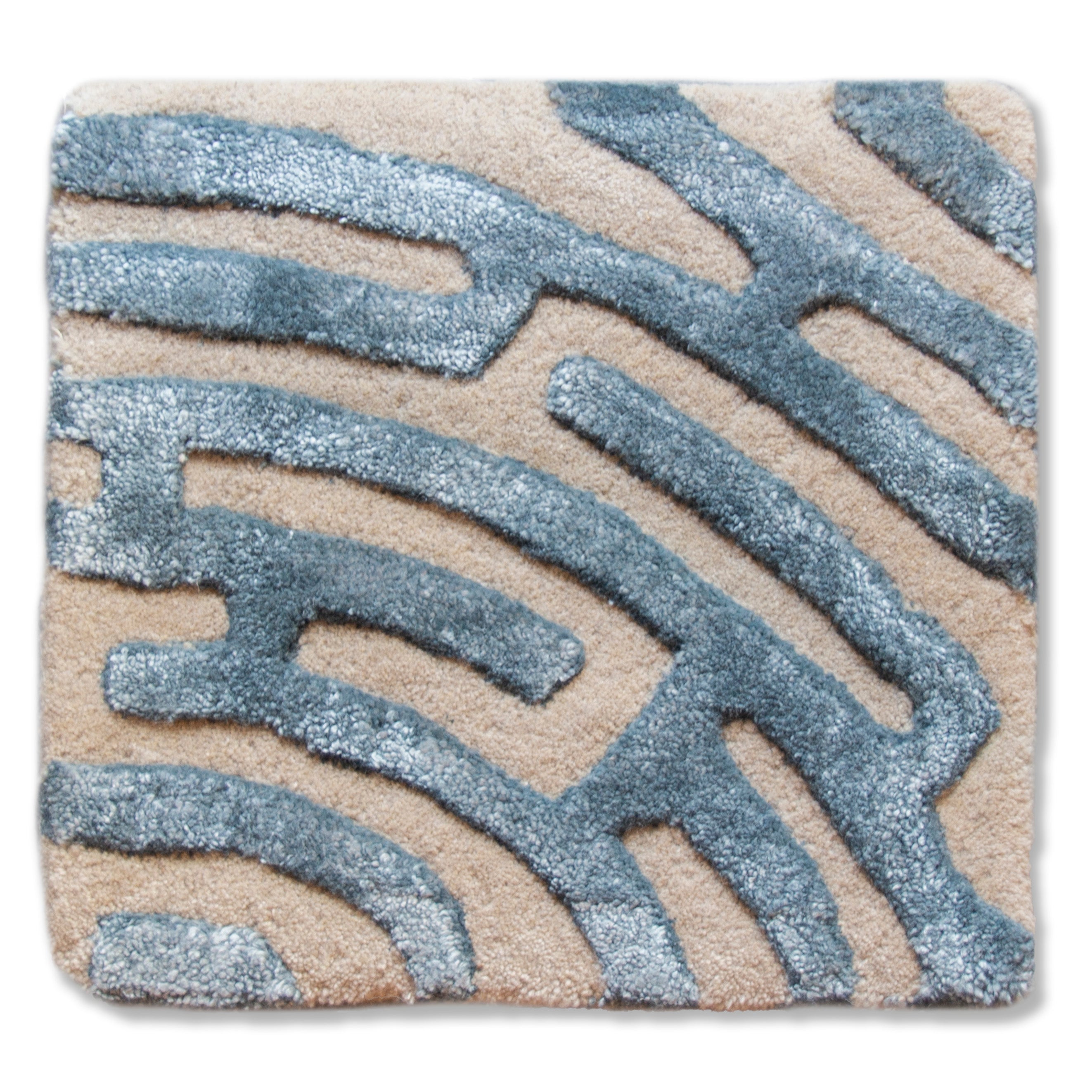 Labyrinth Collection Maze Rug Sample (12x12) by Kevin Francis Design | Luxury Home Decor