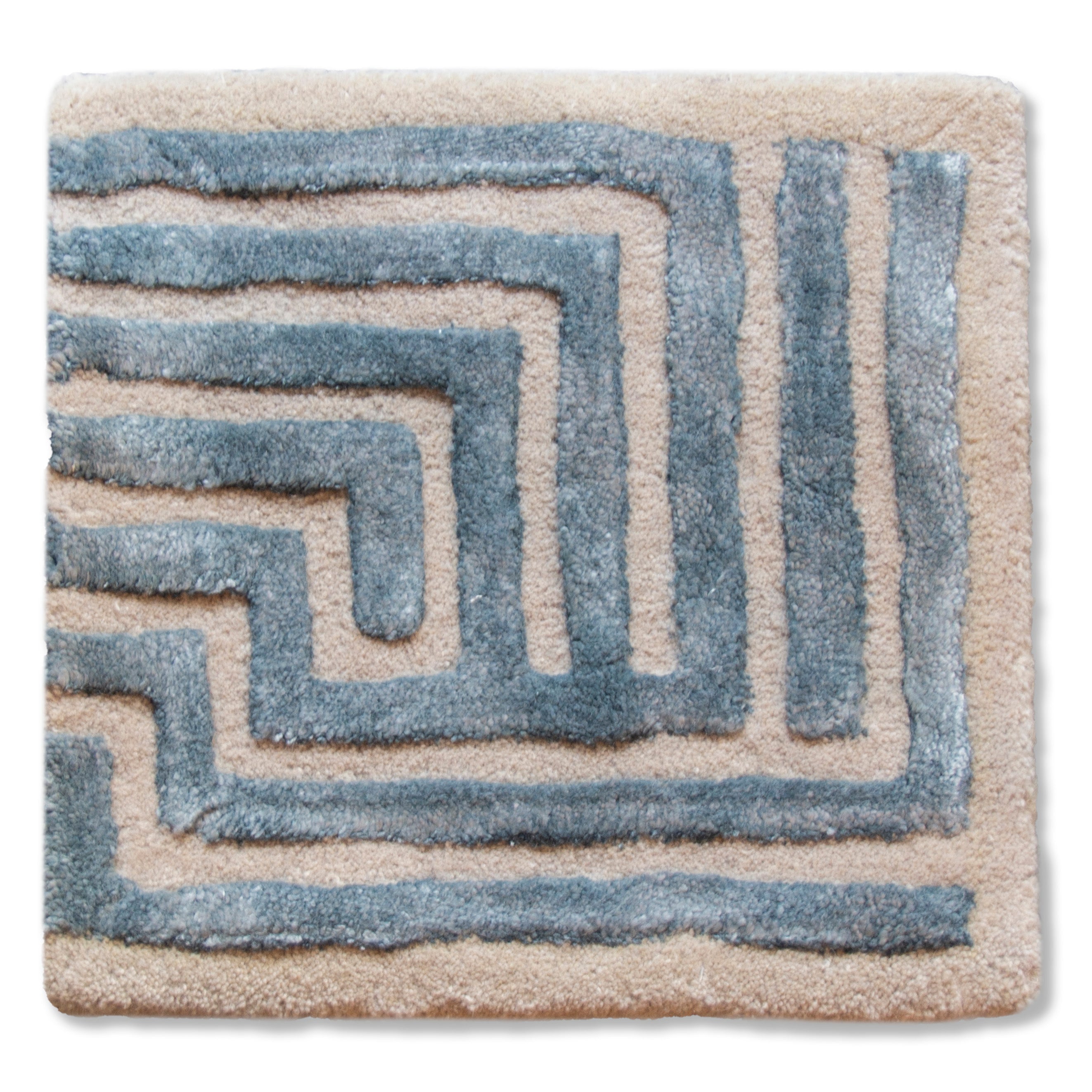 Labyrinth Collection Maze Rug Sample (12x12) by Kevin Francis Design | Luxury Home Decor