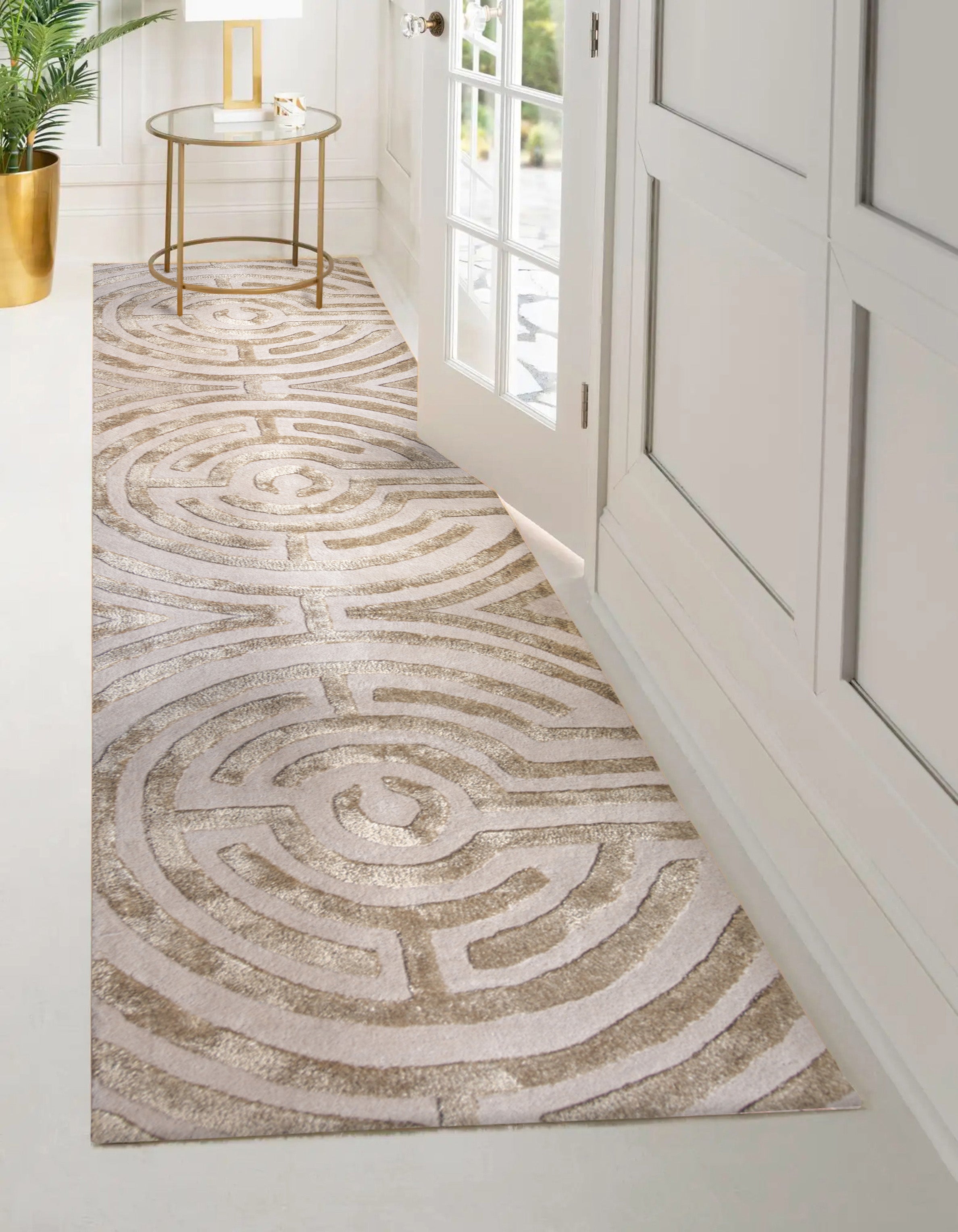 Lucca Hand-Tufted Maze Rug by Kevin Francis Design | Atlanta Interior Designer | Luxury Home Decor