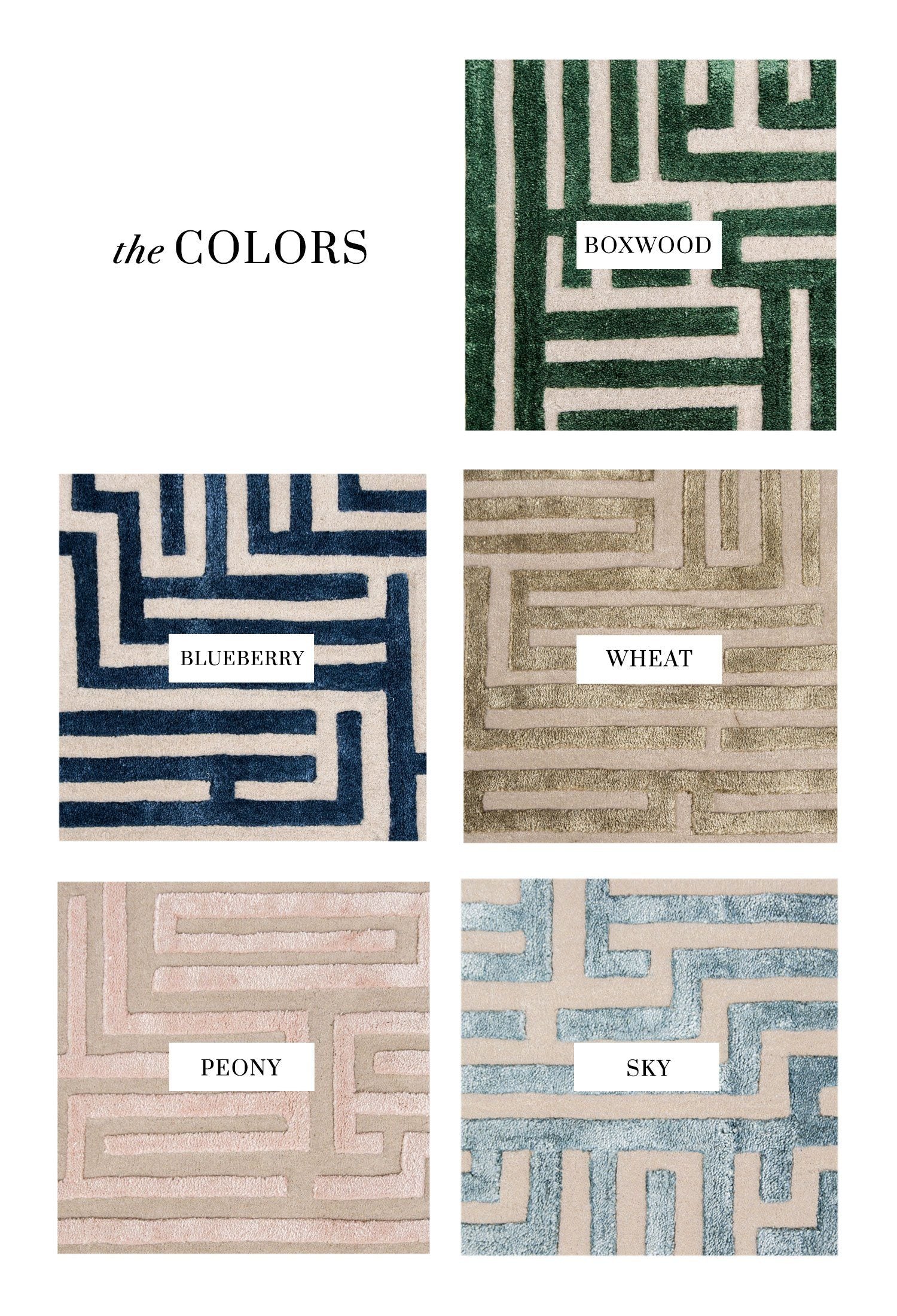 Anatolia Hand-Tufted Maze Area Rug - Kevin Francis Design