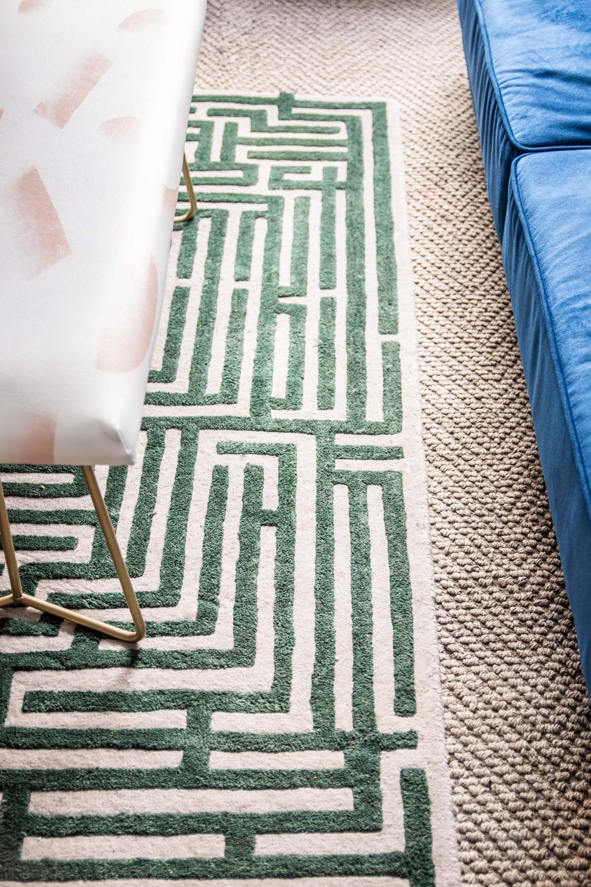 Anatolia Hand-Tufted Maze Area Rug - Kevin Francis Design