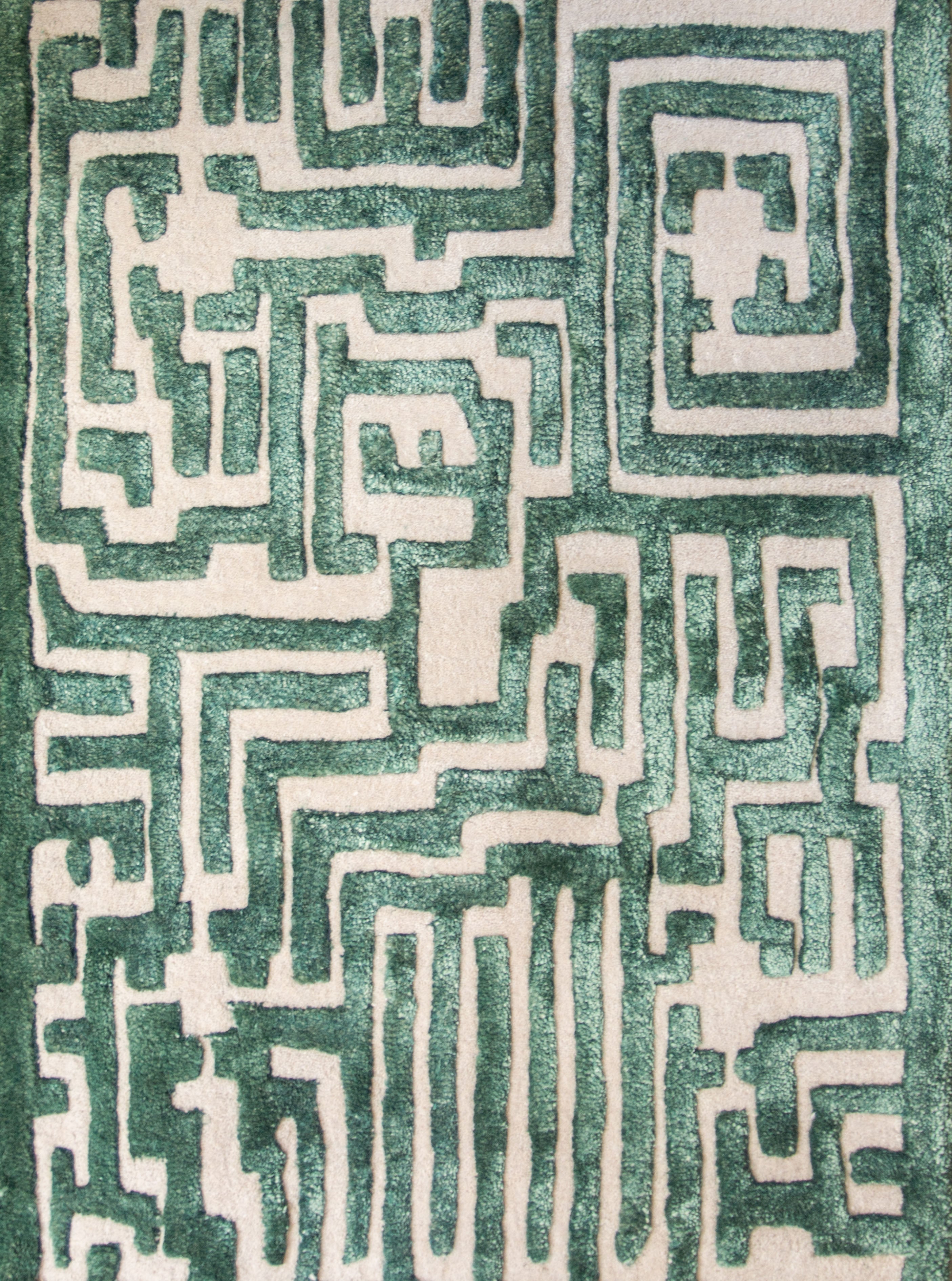 Theseus Hand-Tufted Maze Area Rug - Kevin Francis Design