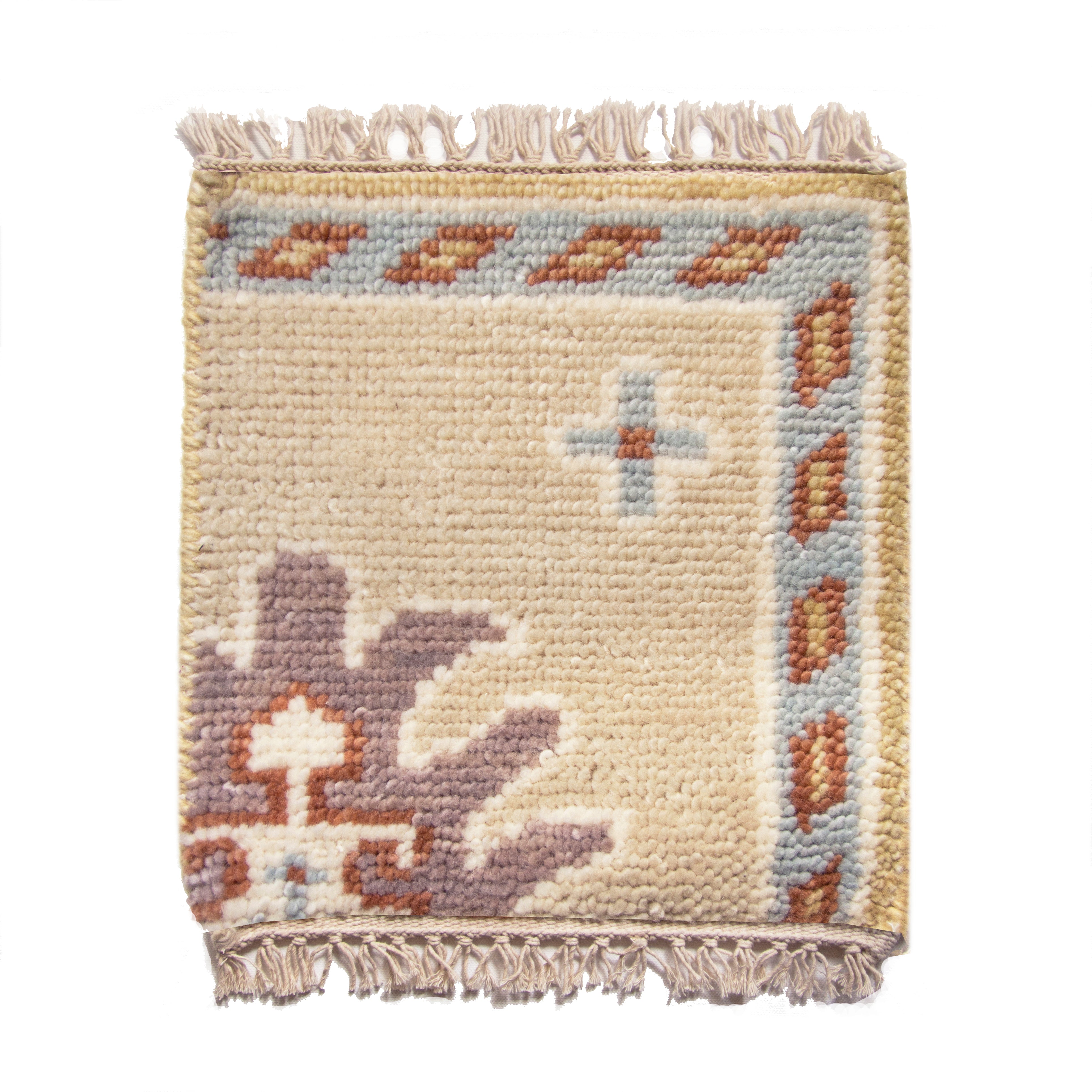 Iconium Collection Turkish Rug Sample (12x12 inch) by Kevin Francis Design | Luxury Home Decor