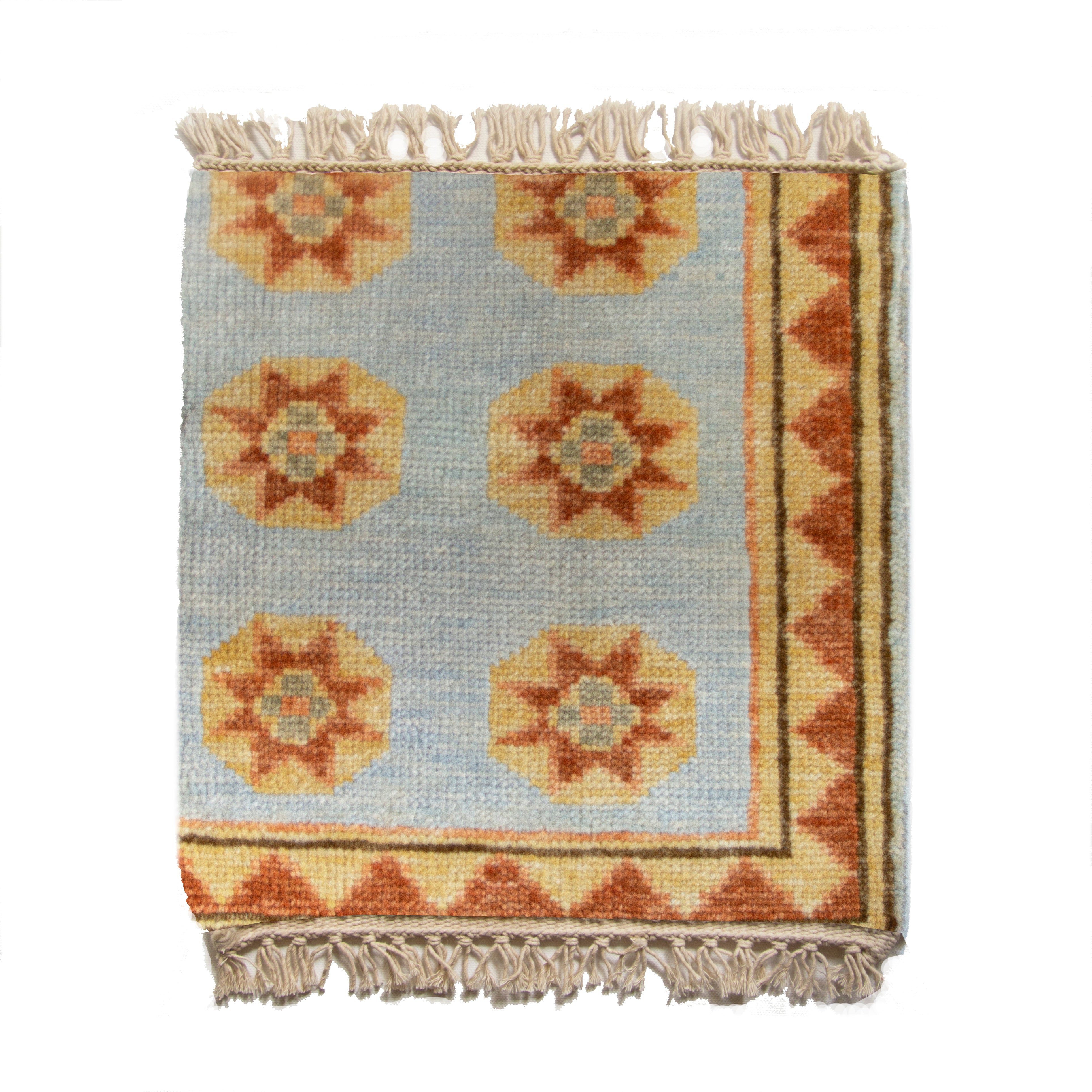 Iconium Collection Turkish Rug Sample (12x12 inch) by Kevin Francis Design | Luxury Home Decor