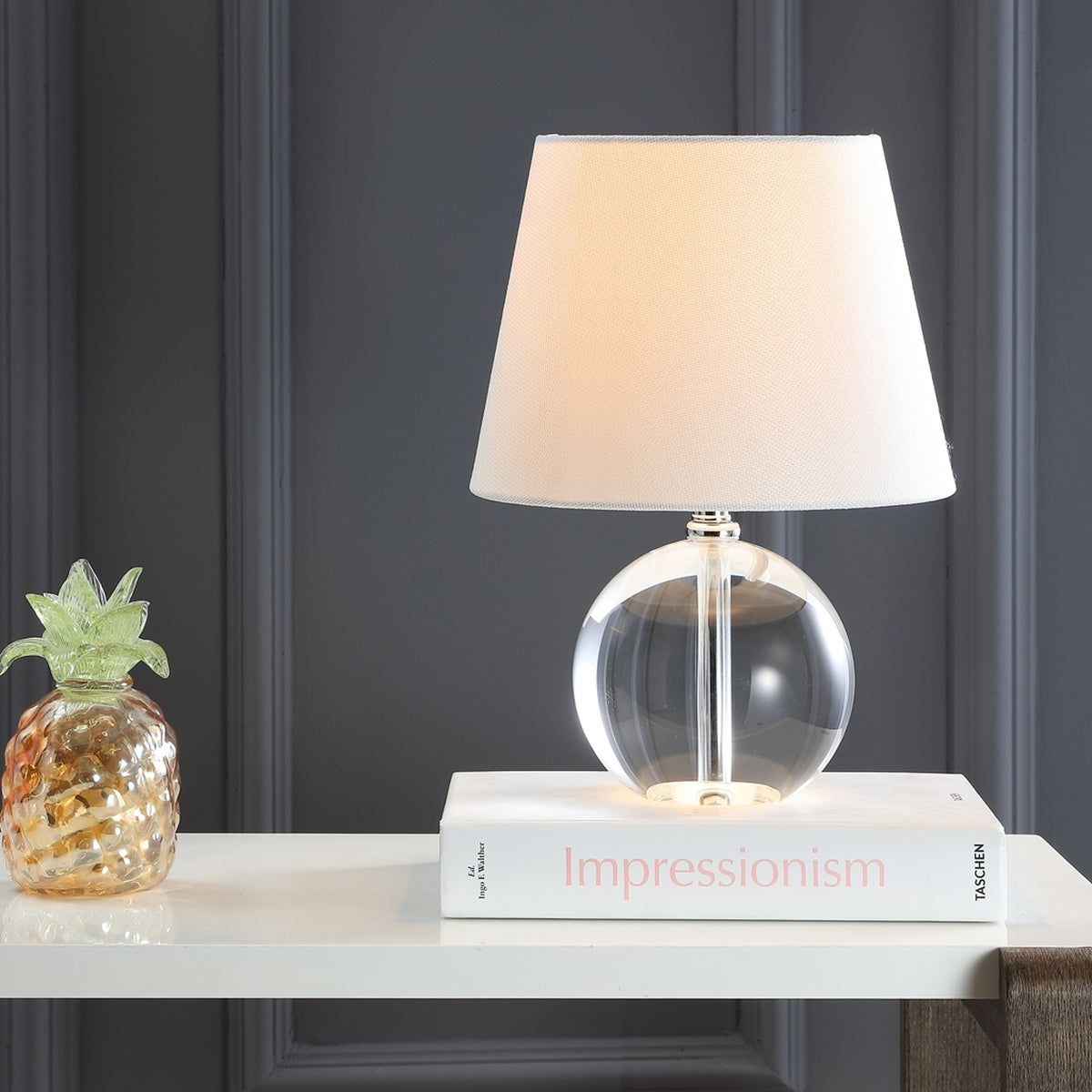 Mable Mini Glass Globe Table Lamp by Kevin Francis Design | Luxury Home Decor