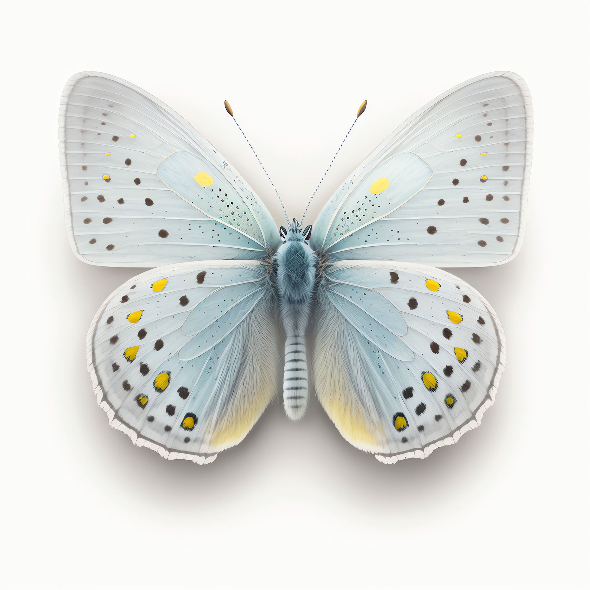Blue Butterfly Shadow Box Fine Art Print by Kevin Francis Design | Atlanta Interior Designer | Luxury Home Decor
