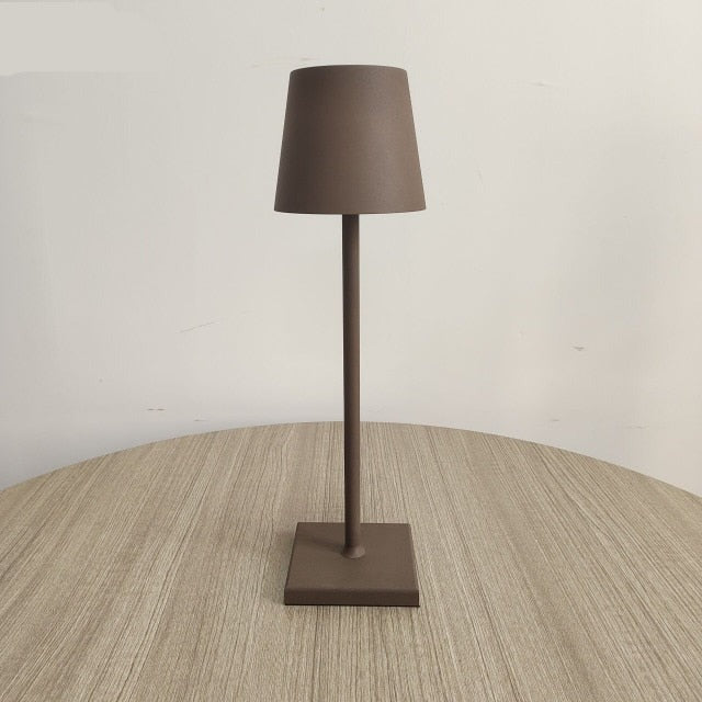 Classic Portable Rechargeable USB Metal Table Lamp by Kevin Francis Design | Luxury Home Decor
