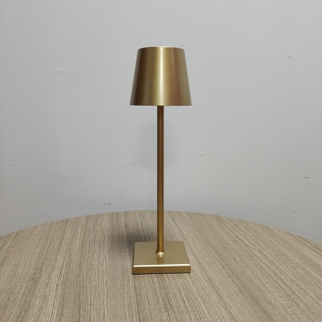 Classic Portable Rechargeable USB Metal Table Lamp by Kevin Francis Design | Luxury Home Decor