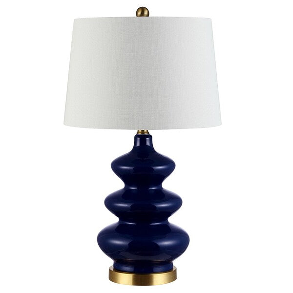 Brielle Navy Gourd Table Lamp by Kevin Francis Design | Atlanta Interior Designer | Luxury Home Decor